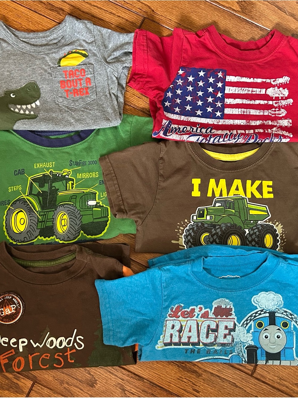 Toddler Monster Truck & Tractor Graphic Tee Bundle - Multi Color